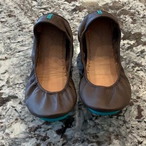 Tieks Dark Brown Leather Flats